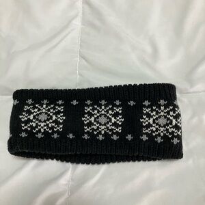 Black and White Knit Headband